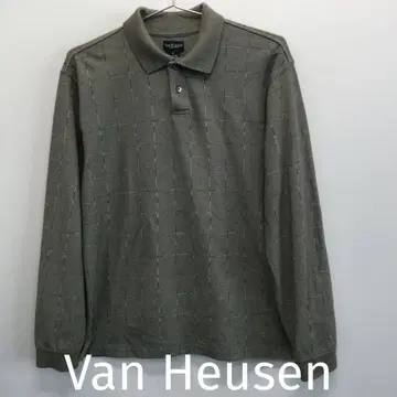 VAN HEUSEN 남성용 긴팔 피케 셔츠 사이즈 S