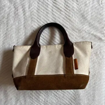Hender Scheme campus suede handle tote S