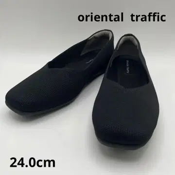 oriental traffic 펌프스 플랫슈즈 블랙 메쉬