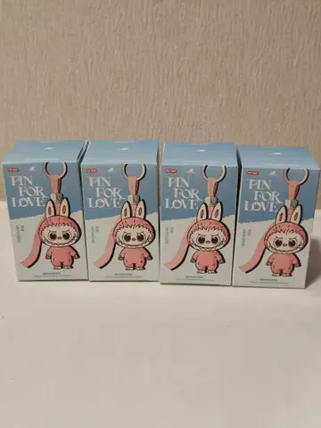 POP MART THE MONSTER PIN FOR LOVE 4개 세트