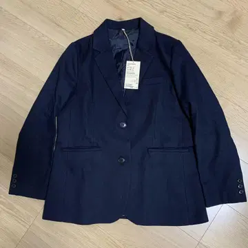 MUJI 다크 네이비 테일러드 자켓 M 사이즈