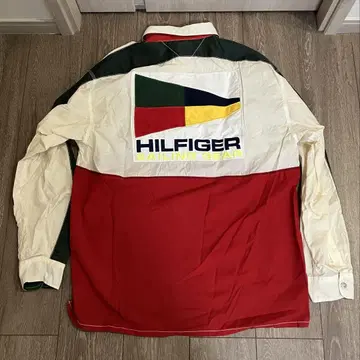 새상품급 TOMMY HILFIGER 세일링 기어 풀오버 셔츠 구제 의류