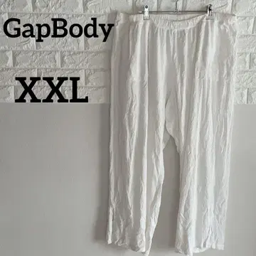 [ GapBody ] 와이드 팬츠 XXL 화이트 양쪽 밑단 슬릿