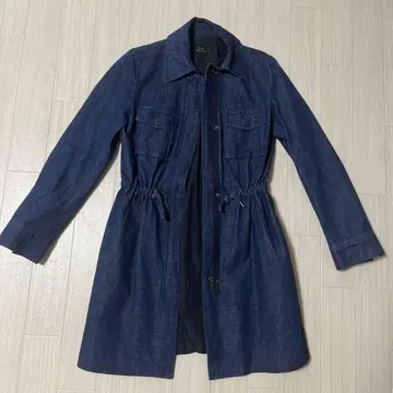 Armani Exchange 다크 블루 데님 자켓
