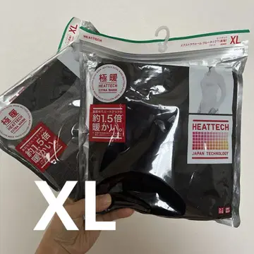 히트텍 울트라 웜 긴팔 XL 블랙 다크 그레이 UNIQLO 2세트