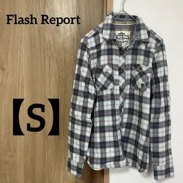 Flash Report [ S ] 체크 무늬 셔츠 70년대 빈티지