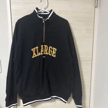 XLARGE 블랙 하프 지퍼 트레이닝복