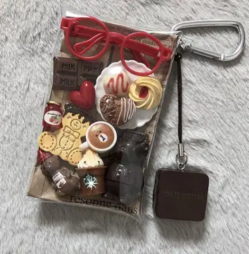 가챠 채워 넣는 파우치 [ 밀크 초코 곰돌이 ]
