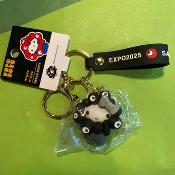 키티 블랙 미야쿠미야쿠 변신 흑백 키링