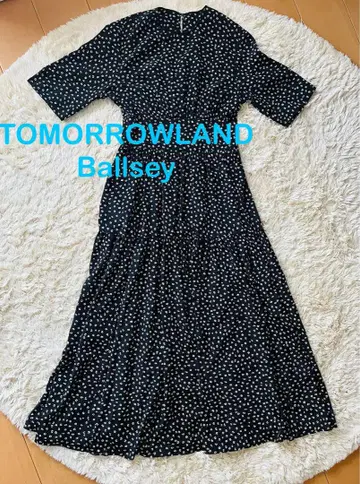 TOMORROWLAND 꽃무늬 반팔 롱 원피스 34