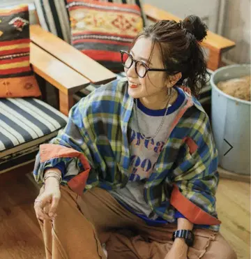니코앤드 [be with M] 미사요 컬러풀 체크 셔츠