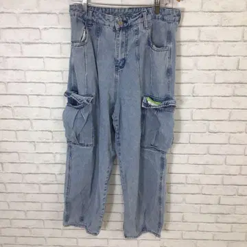 10.14 Y164 카고 팬츠 30 데님 INFLATION 데미지
