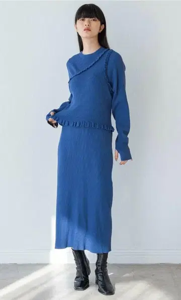 [ yuw ] 아지메 뷔스티에 2P 원피스