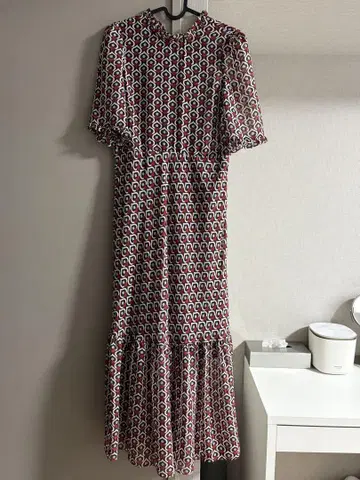 ZARA 플레어 롱 원피스 (하트 무늬)