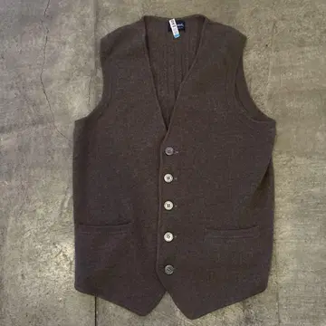 돌모어 Drumohr 울 캐시미어 니트 베스트 사이즈 44 브라운