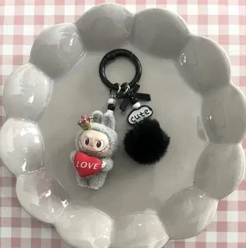 LABUBU 키링 왕관 하트 라부부짱 스트랩!