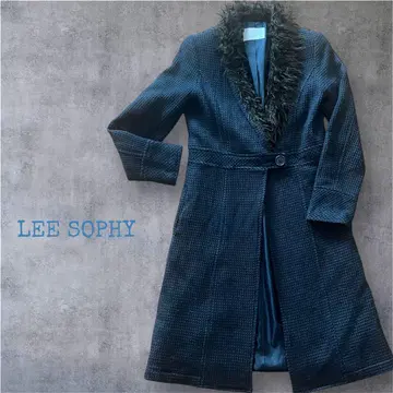 LEE SOPHY 울 100% 코트 레트로