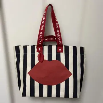 [새상품] Lulu Guinness 스트라이프 립 에코백