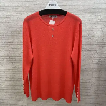 PICONE 오렌지 긴팔 상의 사이즈 L