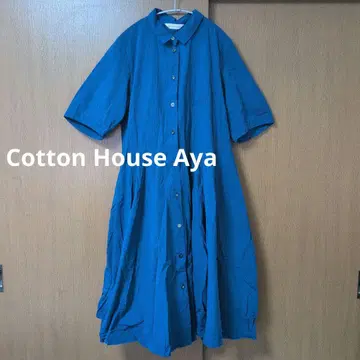 Cotton House Aya 블루 셔츠 원피스 코튼하우스 아야