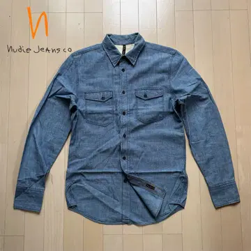 nudie jeans 데님 셔츠 사이즈 s