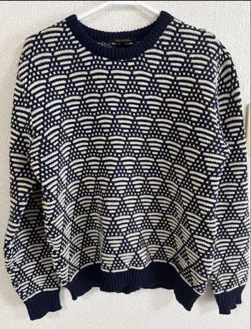 SCOTCH&SODA 네이비 화이트 기하학 패턴