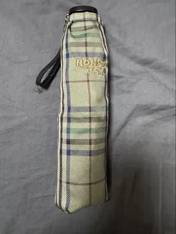 RONSON USA 체크 무늬 접이식 우산 쇼와 레트로