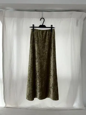 Beauty & youth 벨로아 스커트 올리브