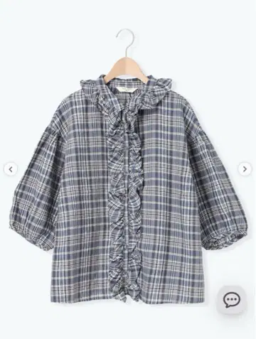 사만사 모스모스 [ Cross x Linen ] 프릴 블라우스