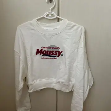 미사용 새상품 MOUSSY 화이트 스웨트 셔츠