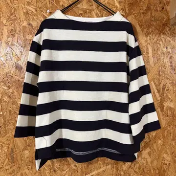 DRESSTERRIOR 일본제 보더 8부 소매 티셔츠 상의 4889