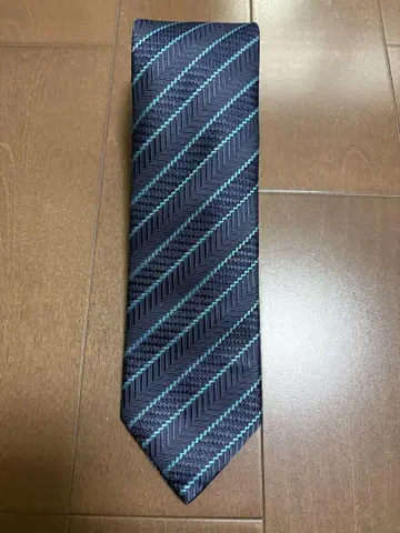 Ermenegildo Zegna 넥타이 네이비 스트라이프