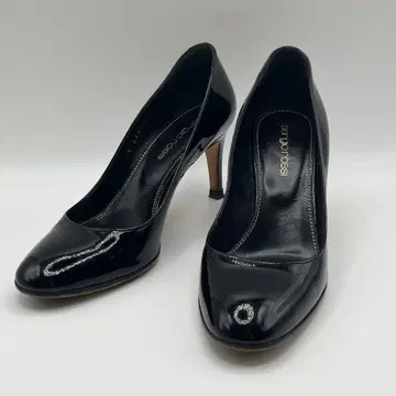 sergio rossi 블랙 하이힐 스틸레토 블랙 22.0cm