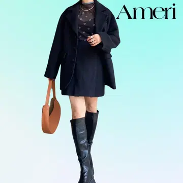AMERI 블랙 숏팬츠 아메리