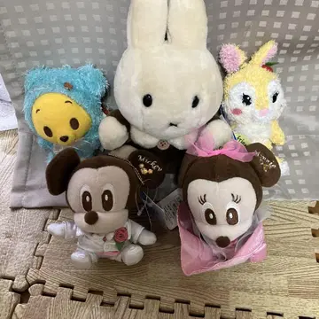 디즈니 미키 미니 봉제 인형 스트랩 키링 묶음 판매