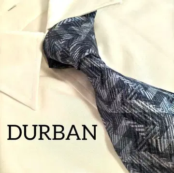 DURBAN 더반 넥타이 일본제 블루 파랑 올 패턴 비즈니스