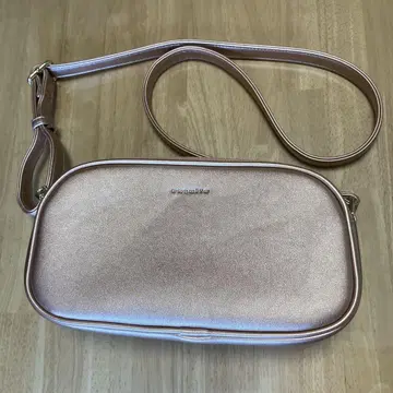 ensuite 로즈 골드 숄더백
