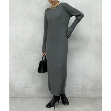 [ Loungedress ] 심플 리브 KNOP 그레이
