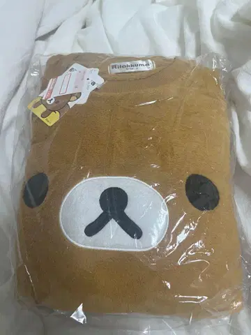 리락쿠마 룸웨어 상하의 세트 브라운 M 사이즈 파자마 시마무라