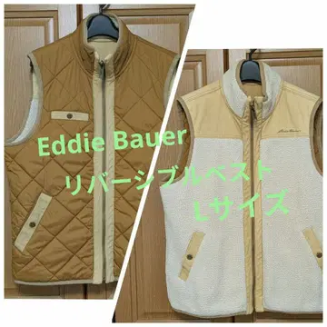 Eddie Bauer 플리스 퀼팅 리버서블 베스트 남성용 L