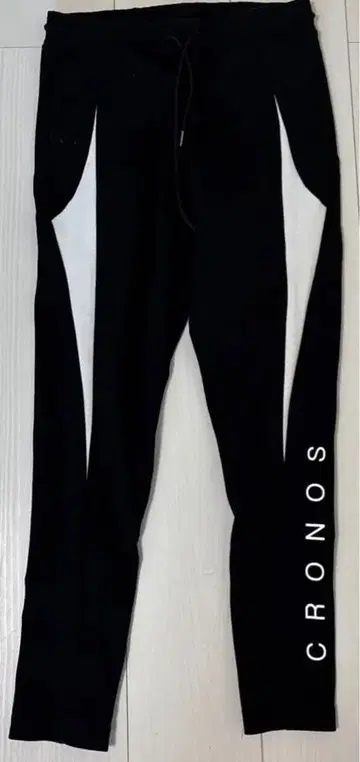 CRONOS 블랙 조거 팬츠