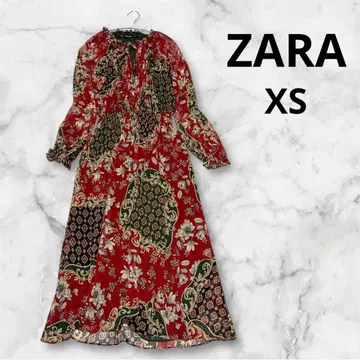[새상품급] ZARA 자라 오리엔탈 꽃무늬 원피스