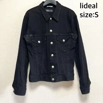 lideal 데님 자켓 블랙 S 사이즈 일본제