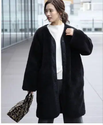 ALPHA INDUSTRIES 리버서블 롱 코트 블랙