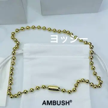 AMBUSH 골드 비즈 목걸이