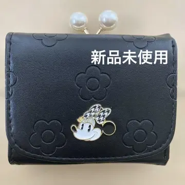 MARY QUANT 미니 마리콴트 블랙 3단 폴더형 지갑