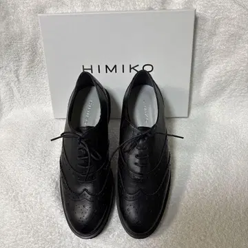 HIMIKO 가죽 신발 레이스업 블랙