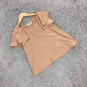 내추럴 뷰티 베이직 반팔 블라우스 소프트 브라운(S)