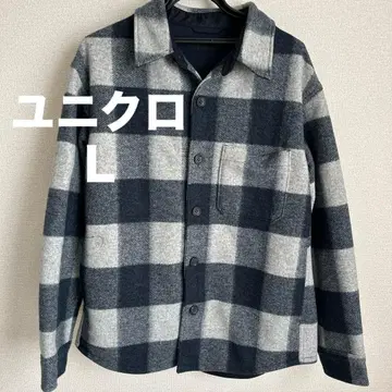 유니클로 오버 셔츠 자켓