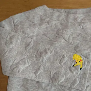 피카츄 자수 그레이 트레이닝복